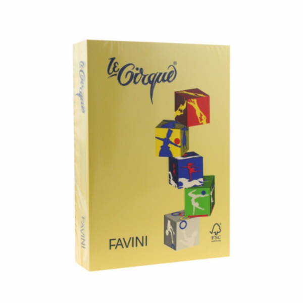 CARTON A3 COLOR 160G/MP 202 GALBEN MEDIU FAVINI