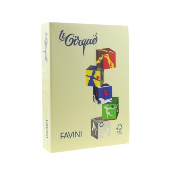 CARTON COLOR 160G/MP A4 100 GALBEN DESCHIS FAVINI