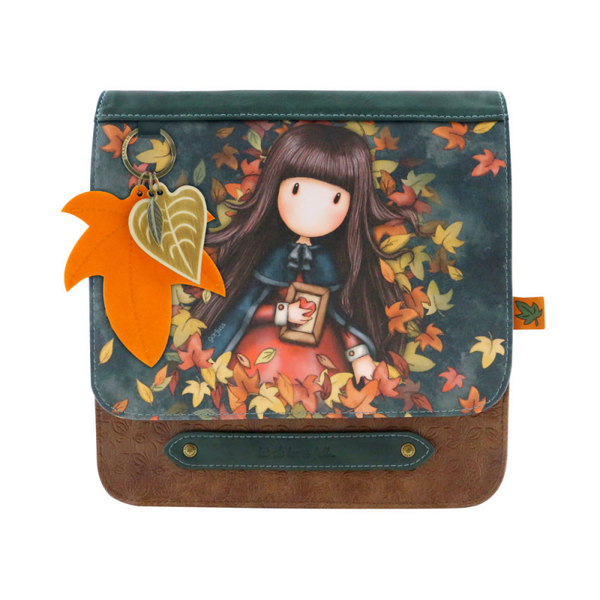 Geanta fashion cu clapeta Gorjuss-Autumn Leaves