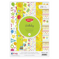 HARTIE DECORATIVA A4 24 COLI BIRTHDAY DACO HR932