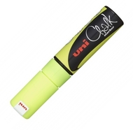 Marker cu creta lichida galben fluorescent Uni-ball Chalk PWE-8K