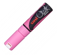 Marker cu creta lichida roz fluorescent Uni-ball Chalk PWE-8K