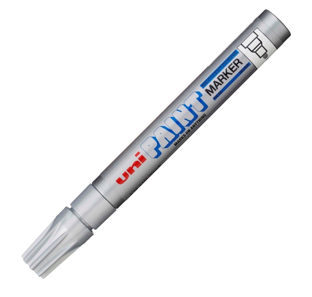 Marker cu vopsea argintie Uni-ball PX-20 2,2-2,8 mm