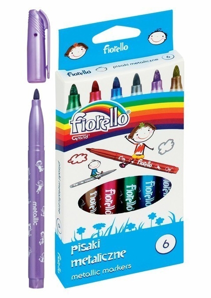 Marker metalizat 6 culori/set Fiorello GR-129 160-1999