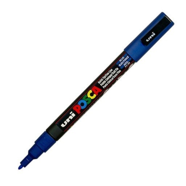 Marker UNI PC-3M Posca 0,9-1,3 mm albastru