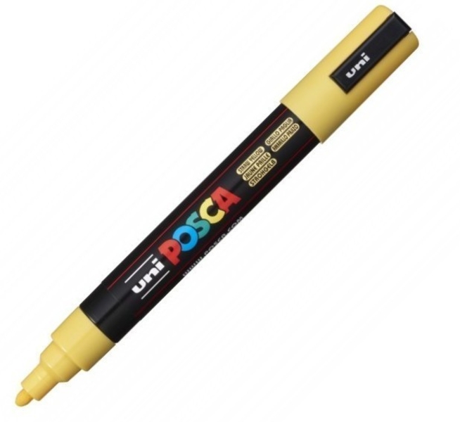 Marker UNI PC-5M Posca 1,8-2,5 mm galben pai