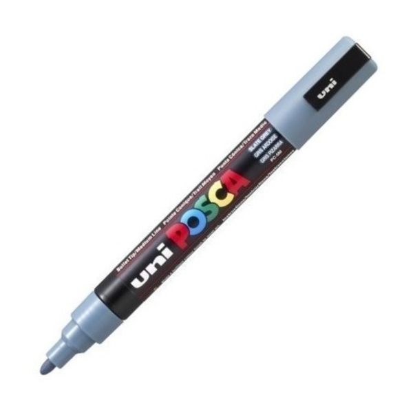 Marker UNI PC-5M Posca 1,8-2,5 mm gri albastrui