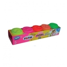 Plastilina usoara neon 5x50g FATIH