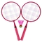 Rachete badminton roz pentru copii