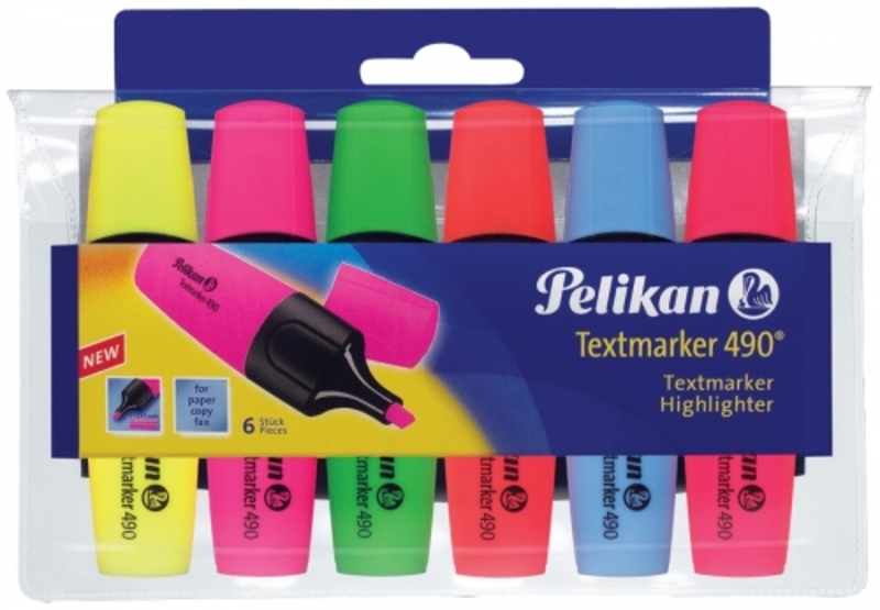 Textmarker 6/set 490 Pelikan